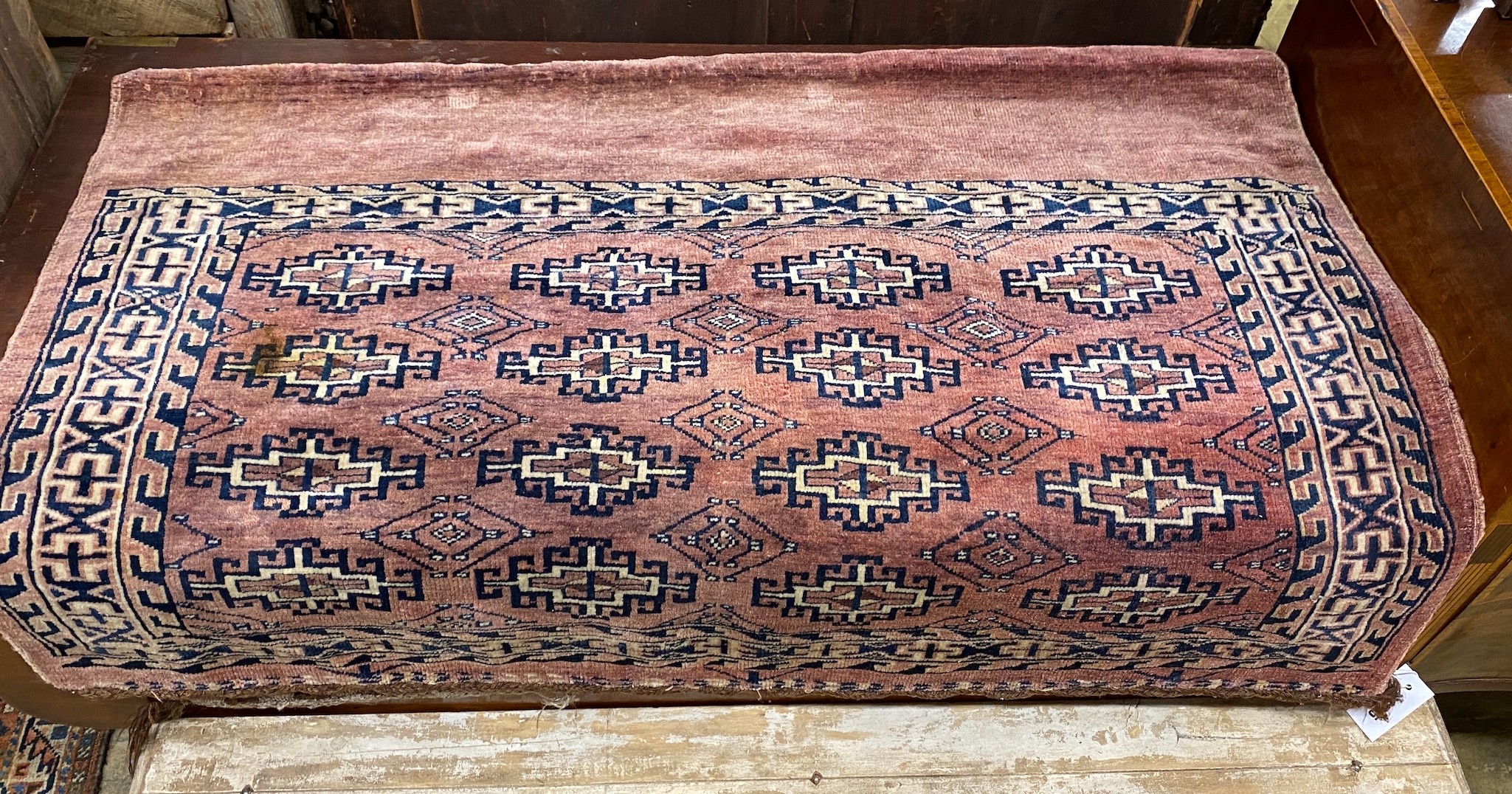 A Bokhara saddle bag, length 118cm, width 70cm